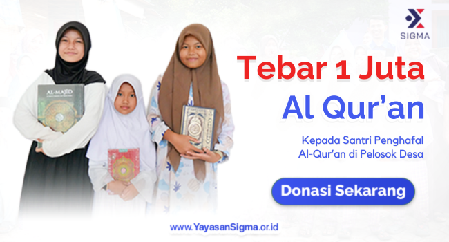 Tebar 1 Juta Al Qur'an Kepada Mereka yang membutuhkan